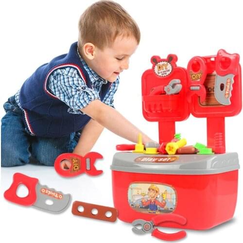 22pcs Simulated Repair Toolbox Disassembly Drill Screwdriver Children Puzzle Toy Develop Childrens Thinking Creativity