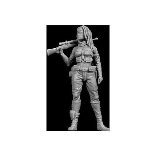 Unpainted Kit 1/35 Modern Stalker woman figure Historical Figure Resin Kit
