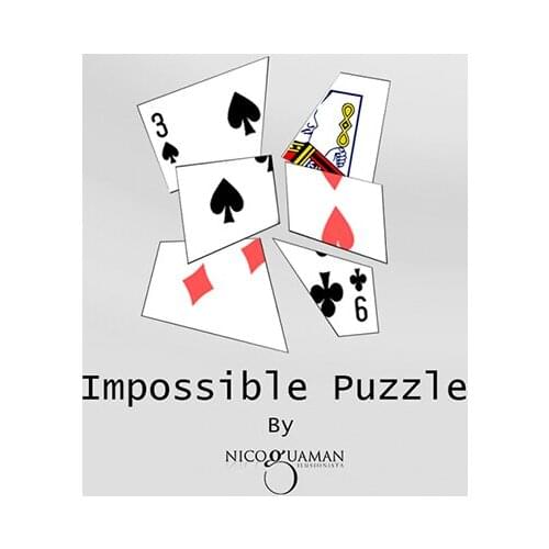 Impossible Puzzle by Nico Guaman Magic Tricks Mentalism Illusions Close up Magie Prediction props gimmicks Funny Card Restored
