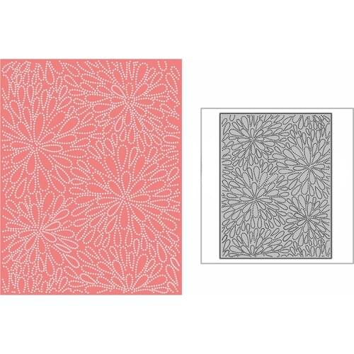 New Spotted Flowery Water Droplets Background Plate Craft Embossing 2021 Metal Cutting Dies for Scrapbooking Album Card Making