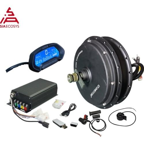 New Arrival SiAECOSYS QSMOTOR V3TI V3I 3000W 72V 70kph Hub Motor with SIA7230 controller and kits for E-Bike