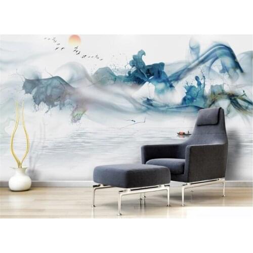 Beibehang Custom wallpaper Chinese style hand-painted landscape TV backgrounds living room bedroom home decoration 3d wallpaper