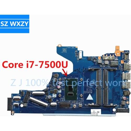 Original For Hp 15-DA Laptop Motherboard With SR341 i7-7500u L20370-601 L20370-001 EPK50 LA-G07DP DDR4 100% Tested Fast Ship