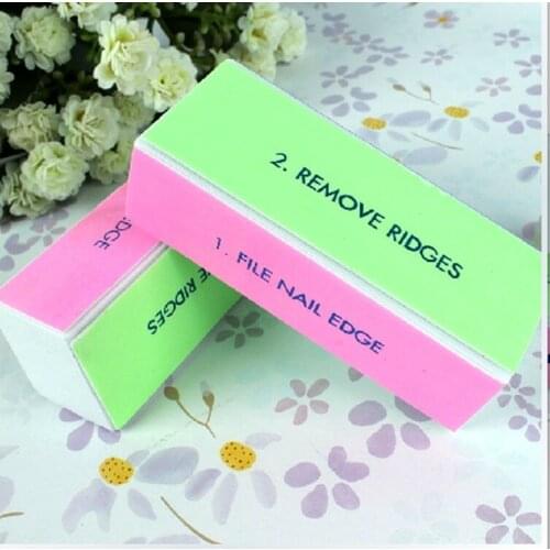 3pcs Nail Polishing Block Nail File Four-sided Sponge Nail File Professional Sanding Buffer Pedicure &Manicure Nail Tips Buffer