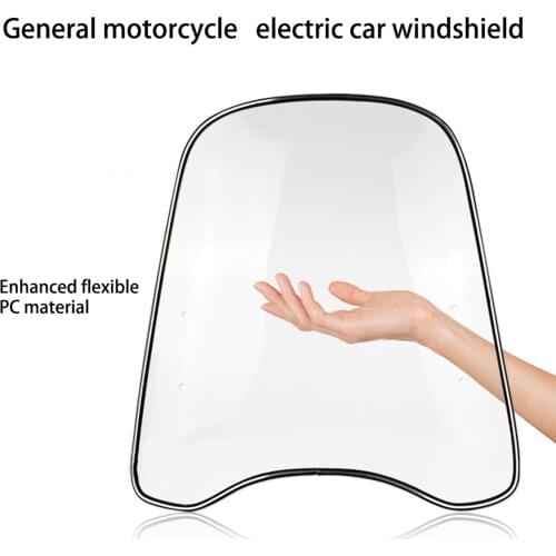 46X42.5CM Motorbike Transparent Clear Front Windshield For Motorcycle Motorbike Scooter ATV Motorcycle Accessories 2021 NEW Hot