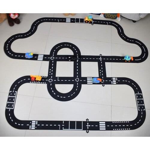 DIY PVC Puzzles Track Play Set city Road toy Car Track pattern Baby Game Mat Floor Carpet Learning Toys Nordic Kids Room Decor
