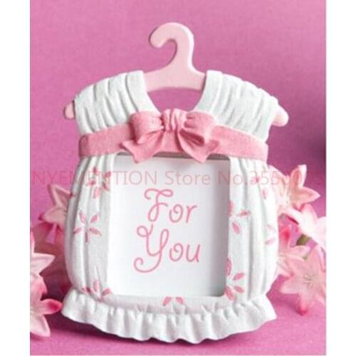 Cute Baby Themed Picture Frame Pink Clothes Photo Frames Baby Shower Favors and Gift+200pcs/LOT