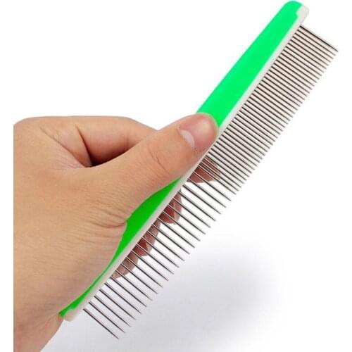 Pet Comb Professional Steel Grooming Comb Cleaning Hair Trimmer Brush Pet Dog Cat