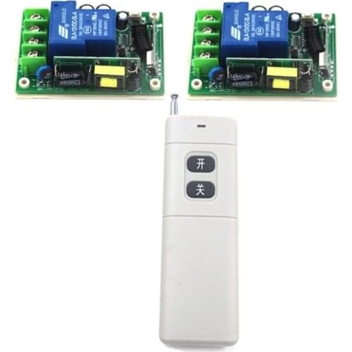 AC 85V-250V remote control switches system,1CH RF Wireless Remote Control Switch 30A relays learning code SKU: 5291