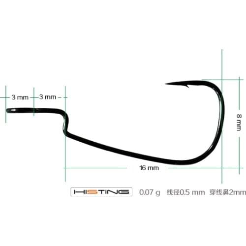 Bammax Fishing hooks 10pcs 2.2cm Fish Crank Hook Jigs Head for Soft Bait Carp Fishhooks Fly Fishing Accessories Goods Sea Tackle