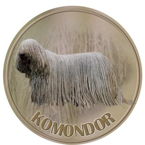 S40392# Various Sizes PVC Decal Komondor Dog Pet Animal Car Sticker For Bumper Rear Window Laptop Refrigerator Toilet