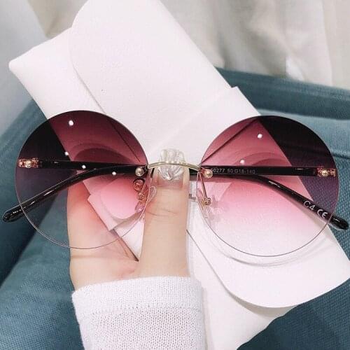 Oversized sunglasses 2020 luxury Round sun glasses women Clear lens Eyeglasses Shades For Women NX