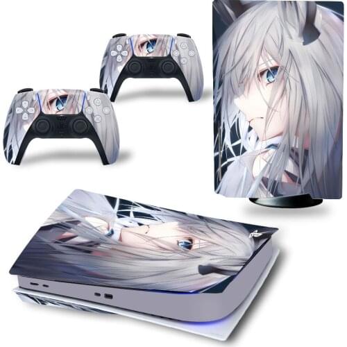 Cartoon Style PS5 Standard Disc Edition Skin Sticker Decal Cover for PlayStation 5 Console & Controller PS5 Skin Sticker Vinyl