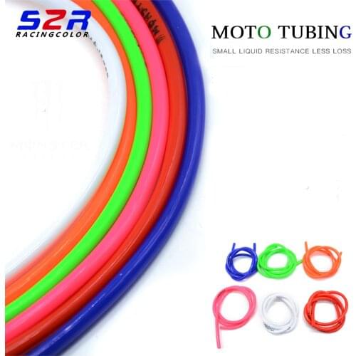 1m Motorcycle Bike Fuel Gas Oil Delivery Tube Hose Petrol Pipe 5mm I/D 8mm O/D Soft Fuel Hose For Honda KTM Yamaha Kawasaki