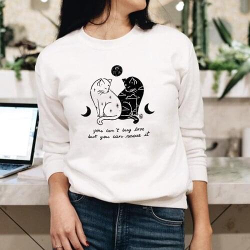 You Can't Buy Love But You Can Rescue It Sweatshirt Cute Animal Lover Gift Pullovers Fashion Womens Pet Adoption Sweatshirts