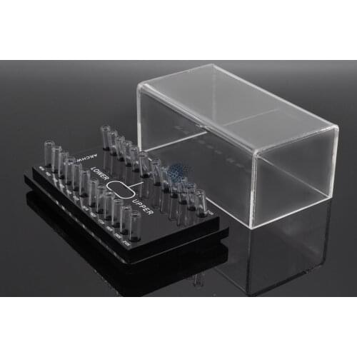1Set Dental Orthodontic Acrylic Holder Case For Preformed Square Arch Wires