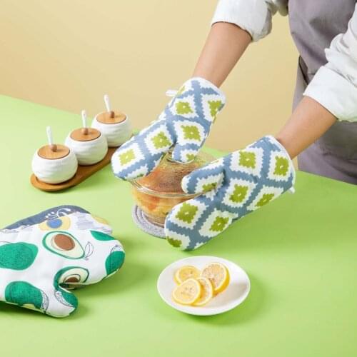1PC Microwave Oven Gloves High Temperature Anti-Scald Heat Insulation Non-Slip Thickening Japanese Kitchen Oven Baking Cooking T