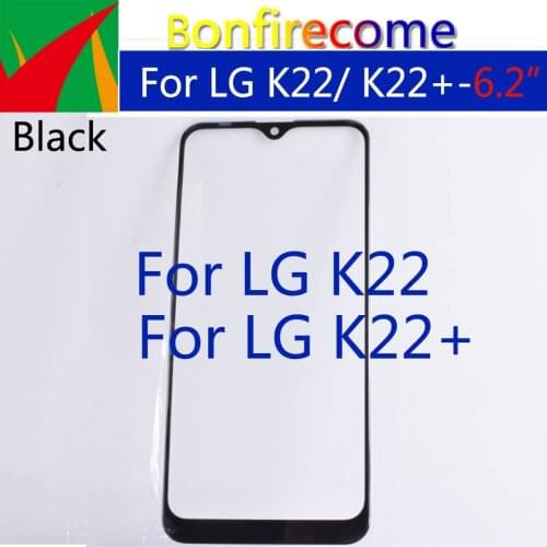 10Pcs\Lot For LG K22 LM-K200BMW LMK200EMW Touch Screen Panel Front Outer Glass Lens For LG K22+ LM-K200BAW LCD Glass Replacement