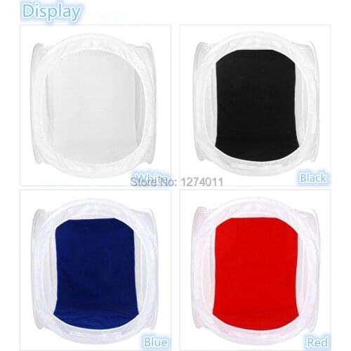 100*100 CM light softbox soft shed with 4 colors background cloth feed shed light bulb for photography studio