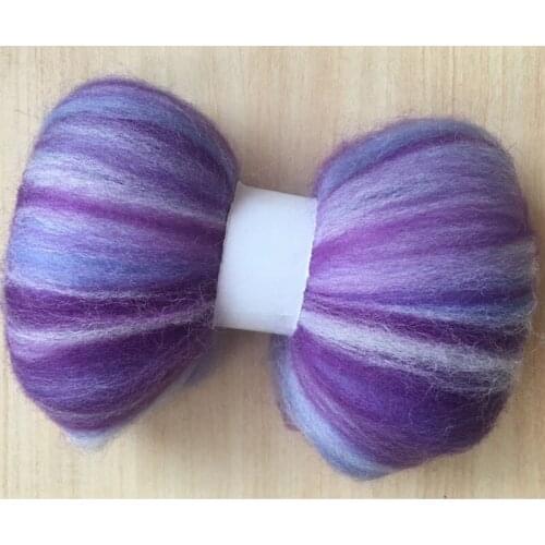 100g 150g 200g 300g 500g 50g/bag Wool Fiber for felting mix color Wool Roving Needlework Felt DIY