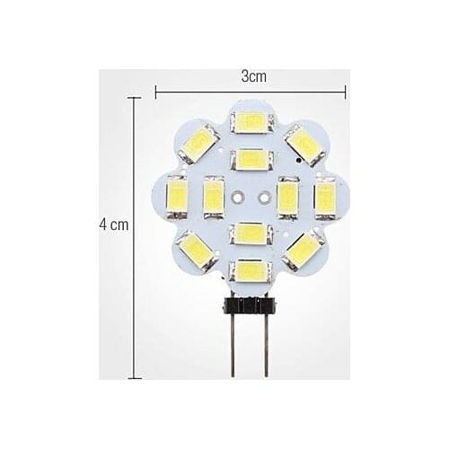 100pcs LED light G4 12SMD 5630 5730 LED Spotlight LED Lamp Warm white / Cold white 3W DC 12V DHL free shipping