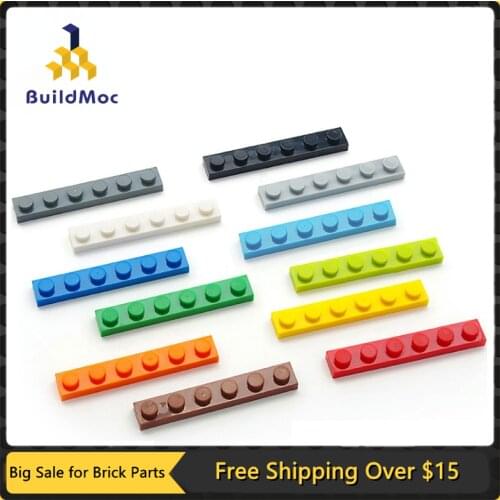 100pcs DIY Building Blocks Thin Figures Bricks 1x6 Dots 12Color Educational Creative Size Compatible With lego Toys for Children