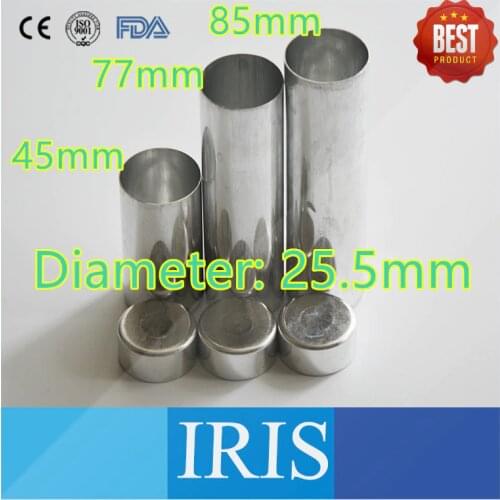 300 Pieces Dental Material Aluminum Tube Empty Cartridges With Cover For Flexible Acrylic Denture