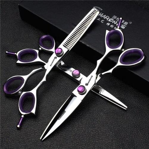 6 inch New hairdressing scissors professional hairdressing scissors set precision scissors barber supplies haircuts barber fine