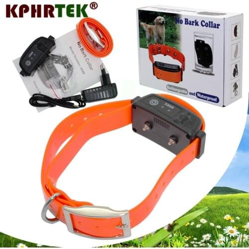 Anti Bark Rechargeable Waterproof Dog No-Barking Training Collar Shock Control 15-28nf