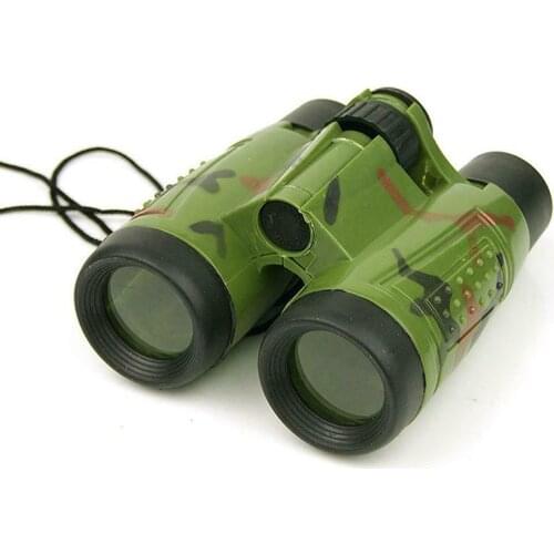 Fashion Camouflage Binoculars Telescope 6X Magnify Telescope Simulation CS Birding Toy for Kids Children Outdoor Game