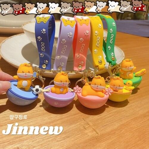 Cartoon Doll Puppy Key Chain Cute Resin Doll KeyChain Hand - Made Wallet Pendant for Friends and Lovers Accessories Wholesale