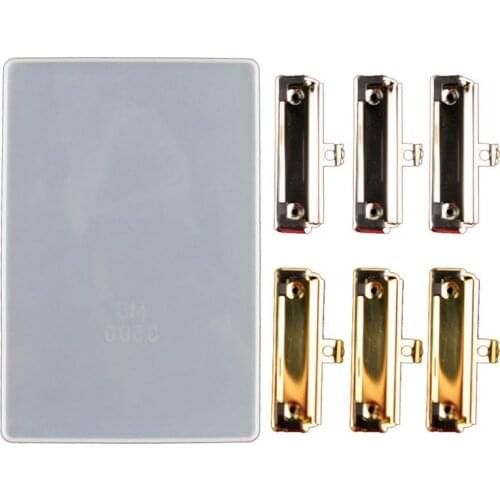 DIY File Folder Resin Molds Portfolio Drawing Board Silicone Resin Casting Mold N1HE