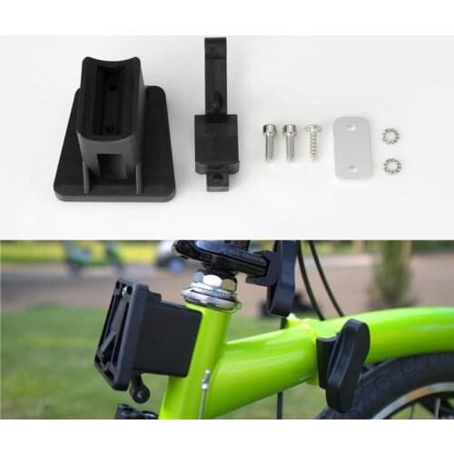 Brompton Folding Bike Front Carrier Block PVC Plastic Front Cargo Racks Base Folding Bicycle Accessories