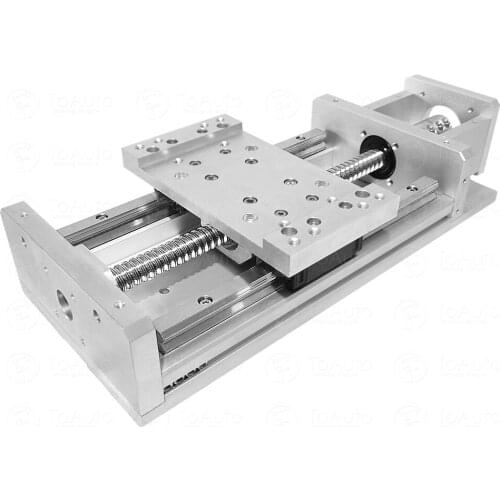 Electric Stroke 100mm Ballscrew C7 CNC Sliding Table SFU1605 Linear Guides Repositioning resolution 0.02mm for CNC Machine