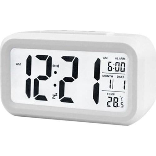 Electric Desktop Clock Electronic Alarm Digital Big LED Screen Clock Date Time Calendar Desk Watch Home decorations