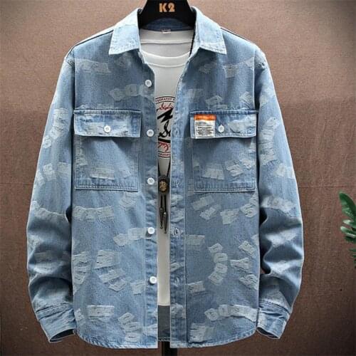 Мужские джинсовые рубашки GIOIO China At AliExpress