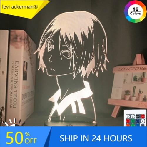 Haikyu!! Led Night Light Anime Kozume Kenma Lamp for Bedroom Decor Nightlight Kids Children Birthday Gift Haikyuu Kenma Light