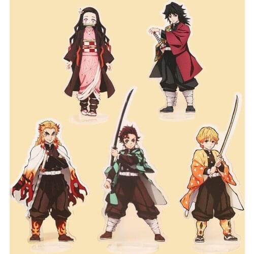 Demon Slayer Anime Kimetsu No Yaiba Kamado Tanjirou Nezuko Kanawo Zenitsu Inosuke Giyuu Acrylic Stand Figure Model Toys Gift
