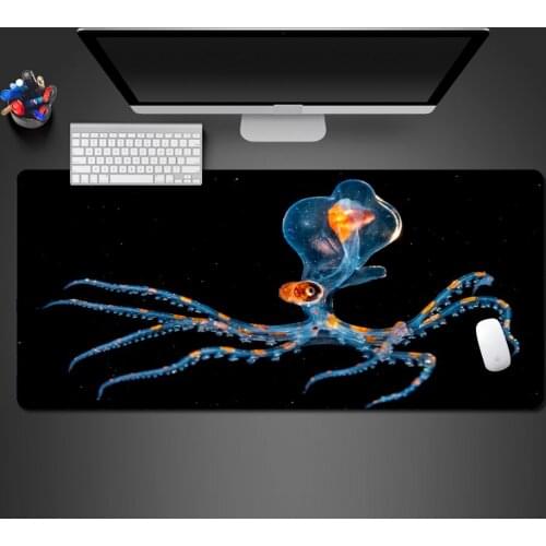 Innovative Fluorescent Jellyfish Mouse Pad High Quality Rubber PC Gaming Computer Keyboard Game Mats Creative Office Gifts