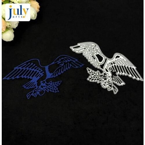 Julyarts Cutting Dies Silver Eagles Embossing Stencil DIY Scrapbook Paper Album for Handwork Creative New Dies