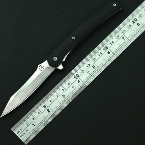 KBTOOL God Shadow Pocket Folding Knife 8Cr13Mov Blade G10 Handle Outdoor Camping Hunting Fishing Kitchen Portable Gift EDC Tools