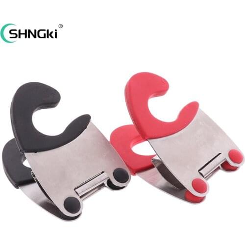 Kitchen Tools Useflul Pot Clips Stainless Steel Tongs Holder for Pot Pan Spoon Holder Spatula Clip Spoon Rest Pot Clip Household