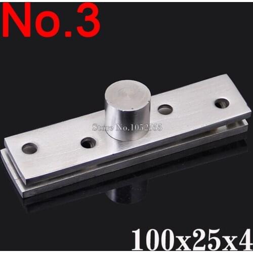 HOT 2PCS Stainless Steel Door Pivot Hinges 100mmx25mm 360 Degree Thickness 4.0mm Install up and down Furniture Hinges K187