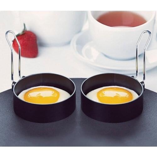 Stainless Steel Metal Non-stick Fryer Frying Egg Tool Round ShaperPancake Mold Cooking Breakfast Pan Oven Utensils For Kitchen