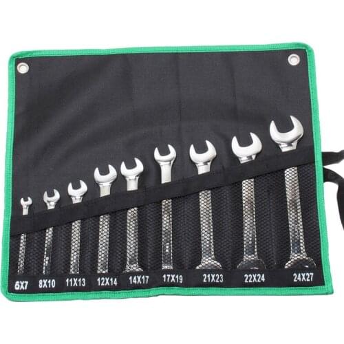 ProsKit 9 In 1 Multi-Function Double Open End Wrench Set Torque Universal Spanner Wrenches Combination Repair Tools Kit