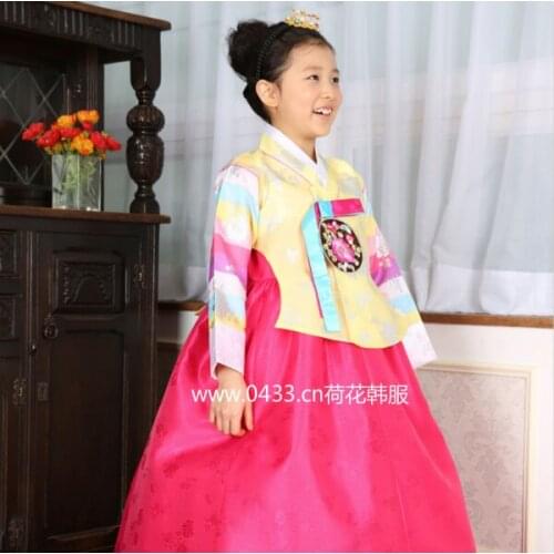2020 New Traditional Costume Hanbok Dress Kids Dress Hanbok Korean Style Party Stage Costume Girls Tutu Dresses