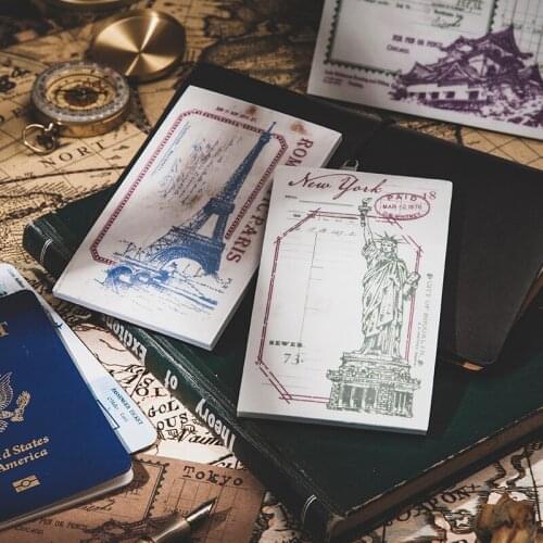Retro Vintage Notes Of The Old City Foam Seal Stamp Decorative DIY Stationery Scrapbooking Wholesale