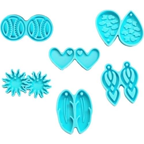 Earrings Epoxy Resin Mold Keychain Pendant Silicone Mould DIY Crafts Jewelry Casting Tool