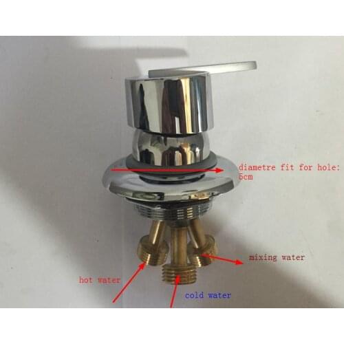 Shower room bathtub hot and cold mixer , 2 in 1 out mixing valve , shower room mixing faucet