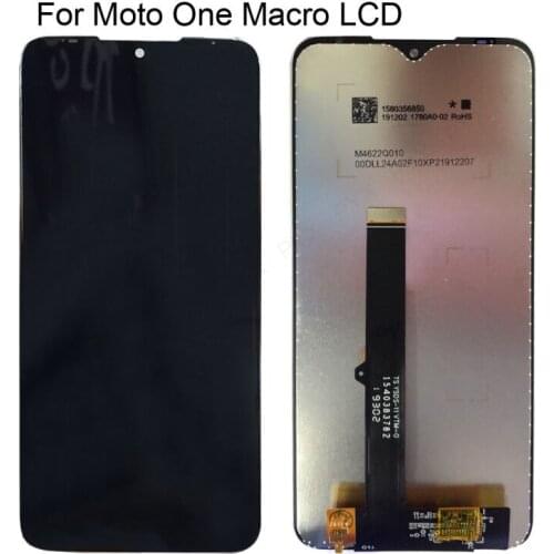 Test Well 6.2 Inch For Motorola Moto One Macro LCD Display Touch Glass Sensor Screen Digitizer Assembly for xt2016-2 lcd